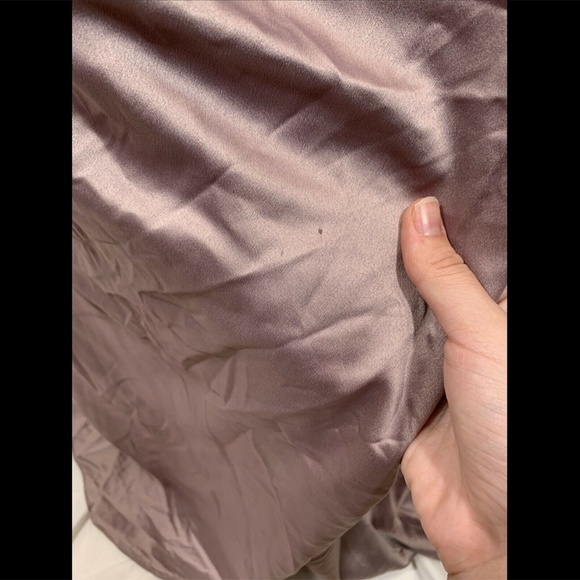 NEW La‎ Femme Beaded Top Ruched Crepe Satin Gown [SZ 14 ] - Picture 8 of 12